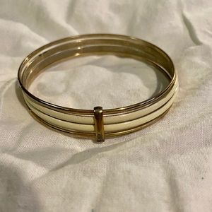 Vintage Enamel Brass Bracelet